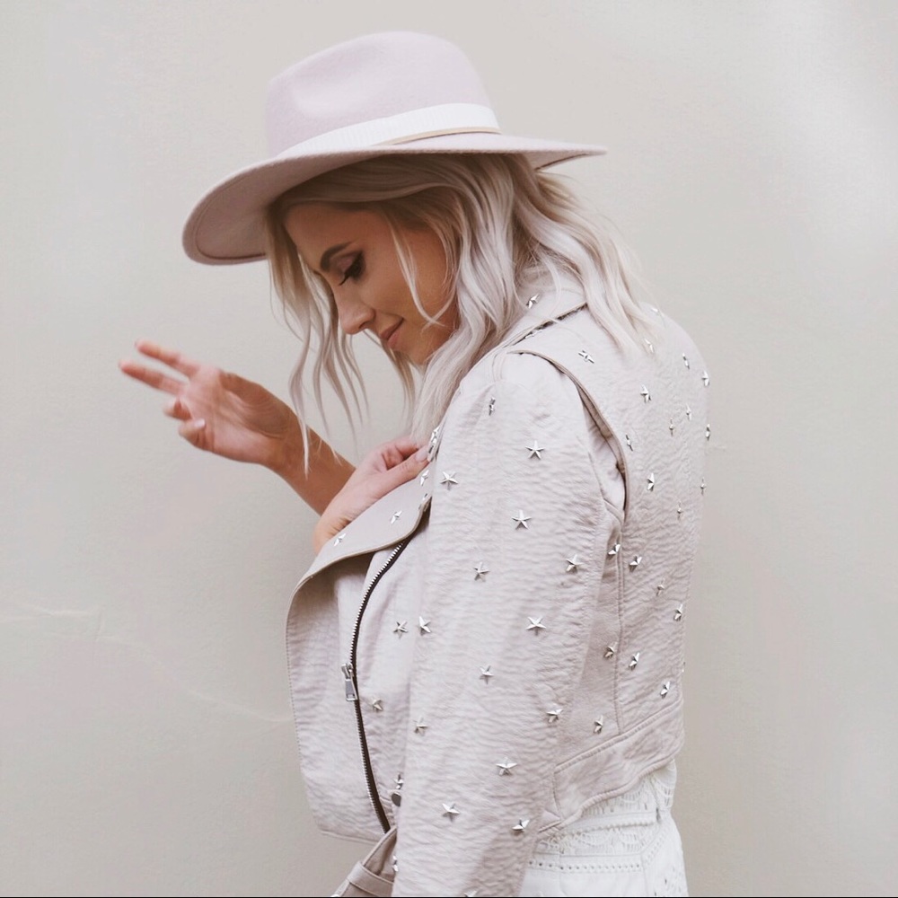 COPY - Star studded faux leather jacket